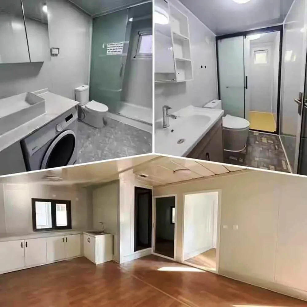 Accessible fitted bathroom in a modular granny flat