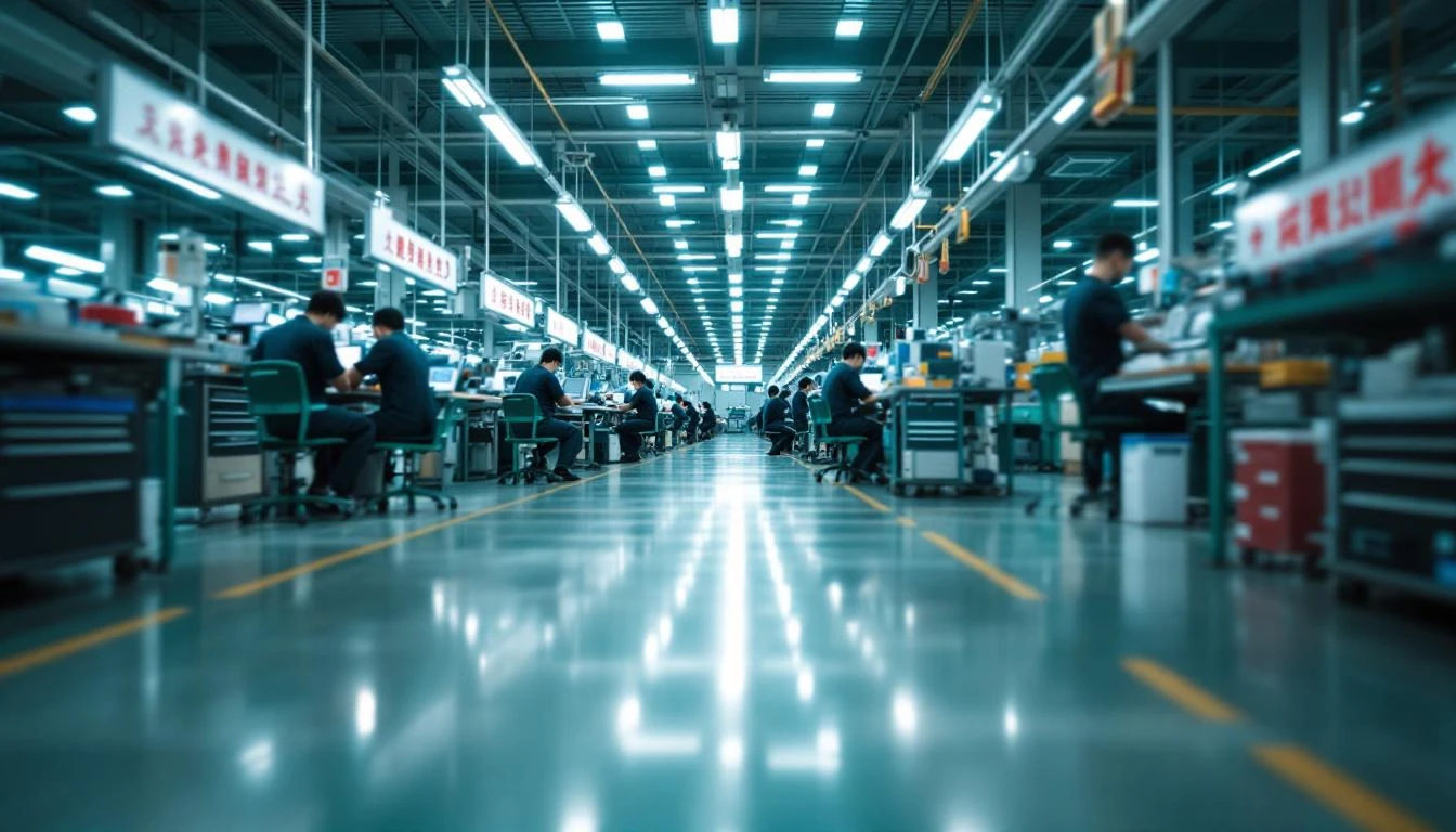 Chinese electronics manufacturing factory — Ériu Sourcing sources directly from facilities like this