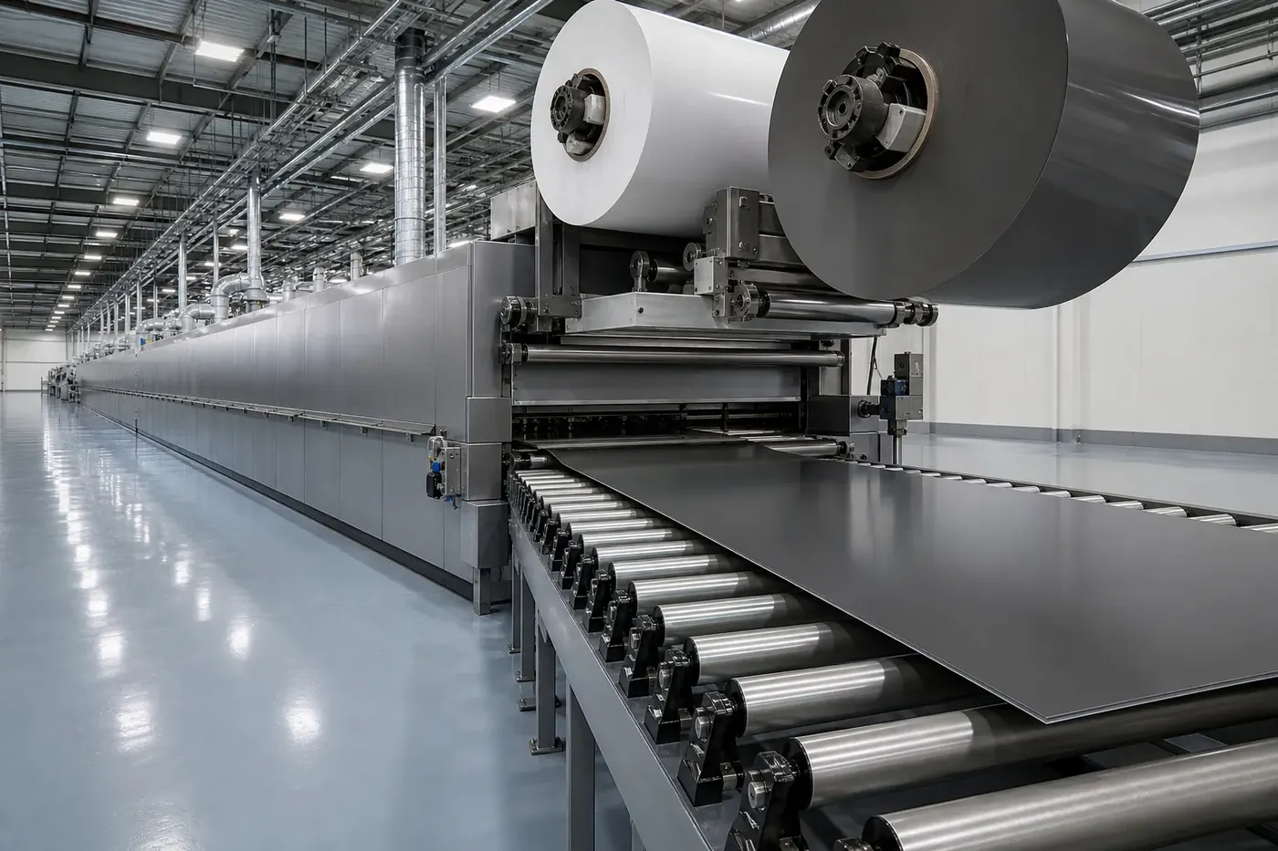 Aluminium composite panel coil-coating line in Jiangsu — A2 fire-rated cladding panels for Ireland