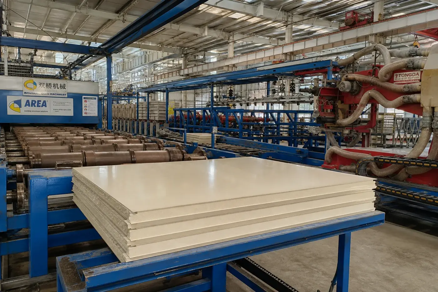 PIR sandwich panel continuous production line — Jiangsu premium cluster, paired with Henan value-tier cluster for dual sourcing