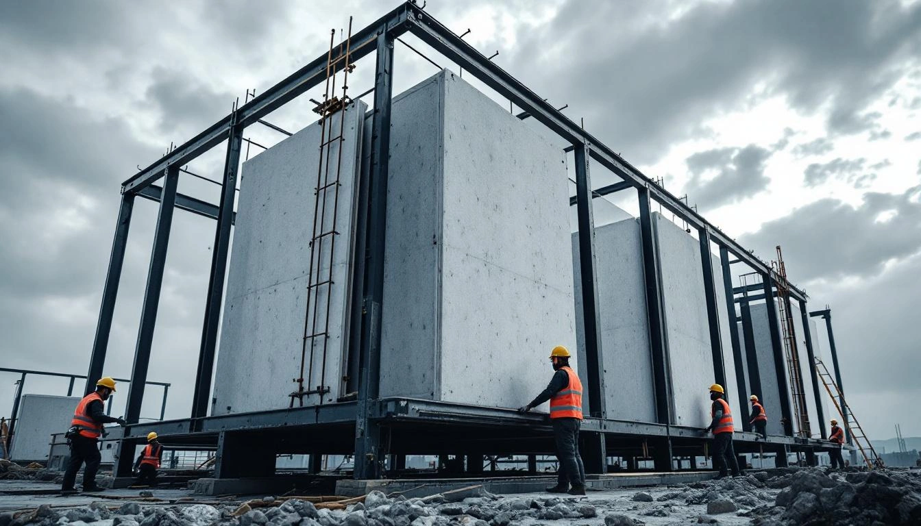 Steel-frame modular building with sandwich panel walls — China direct sourcing for Irish construction