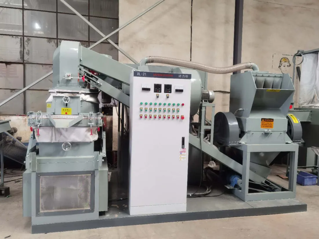 The recycling and material-separation line inspected at the factory before shipment to Co. Longford